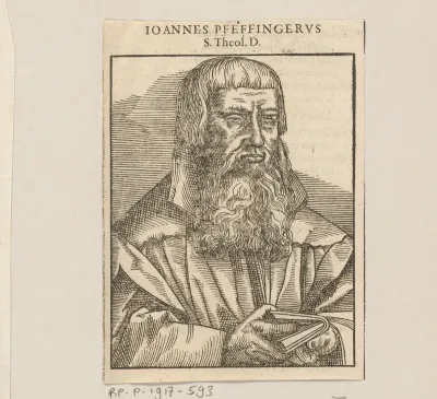 Portret van Johann Pfeffinger