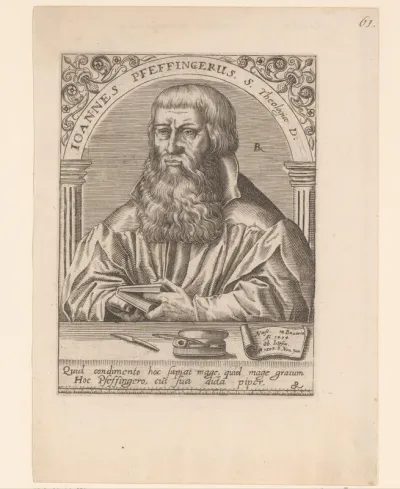 Portret van Johann Pfeffinger