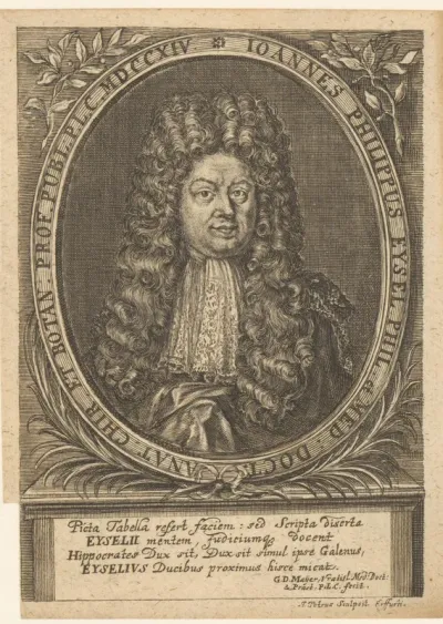 Portret van Johann Philip Eysel