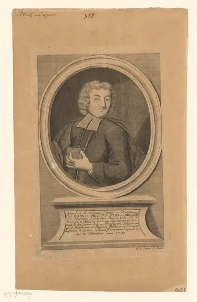 Portret van Johann Philip Schellenberg