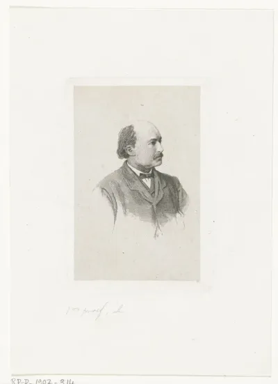Portret van Johann Philip van der Kellen