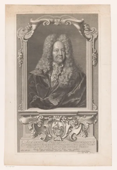 Portret van Johann Philipp Baumgartner