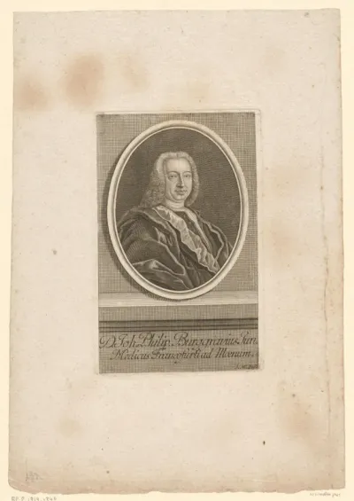 Portret van Johann Philipp Burggrave
