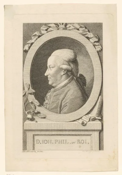 Portret van Johann Philipp Du Roi