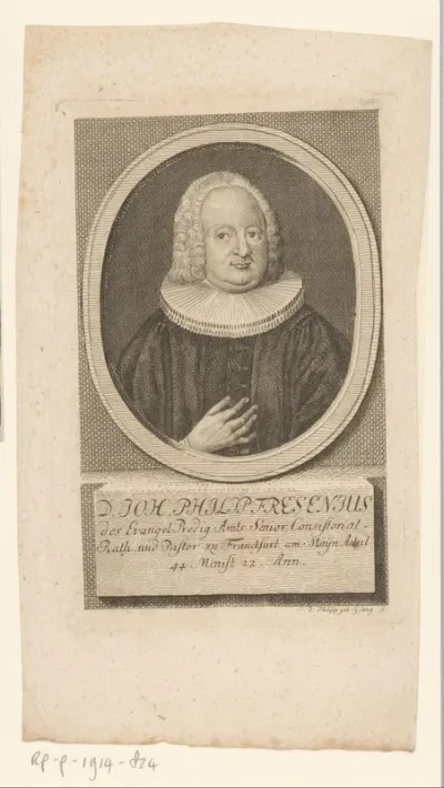Portret van Johann Philipp Fresenius