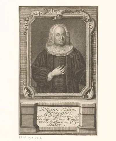 Portret van Johann Philipp Fresenius