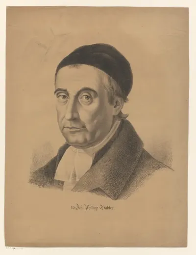 Portret van Johann Philipp Gabler
