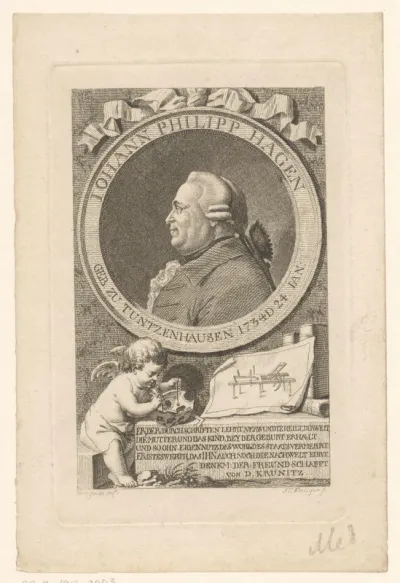 Portret van Johann Philipp Hagen
