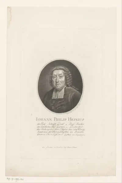 Portret van Johann Philipp Hein