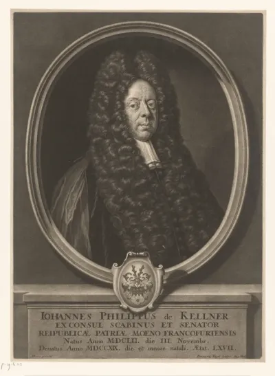 Portret van Johann Philipp Kellner