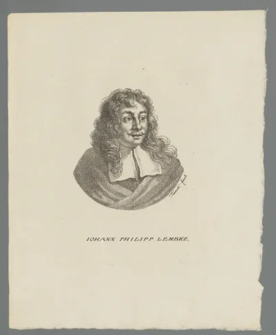 Portret van Johann Philipp Lemke