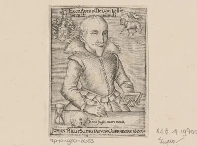 Portret van Johann Philipp Schürstab