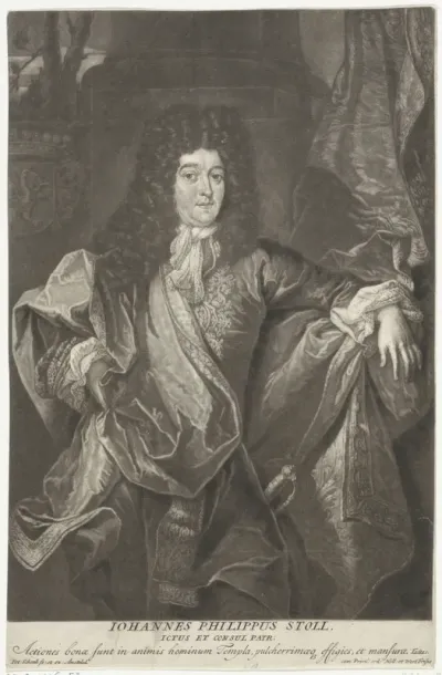 Portret van Johann Philipp Stoll