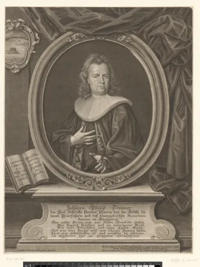 Portret van Johann Philipp Treuner