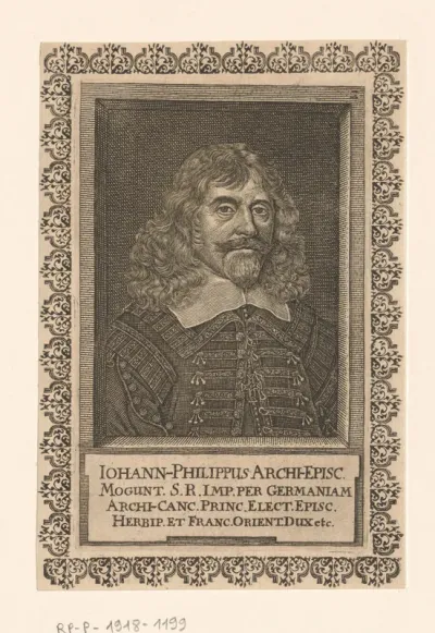 Portret van Johann Philipp von Schönborn, aartsbisschop van Mainz