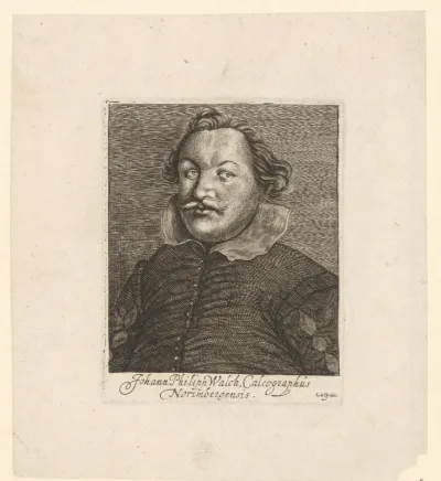 Portret van Johann Philipp Walch