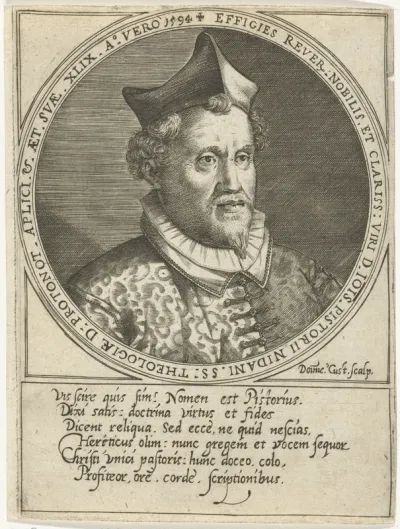 Portret van Johann Pistorius de Jonge