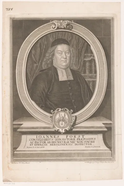 Portret van Johann Porst