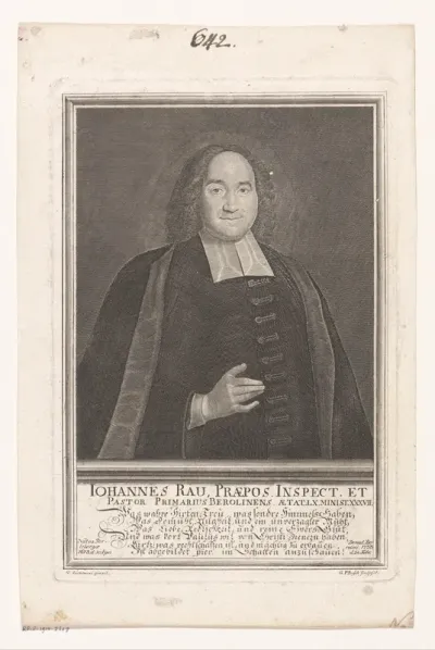 Portret van Johann Rau
