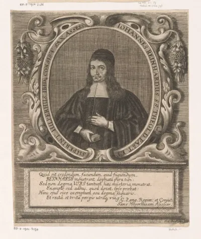Portret van Johann Reinhard
