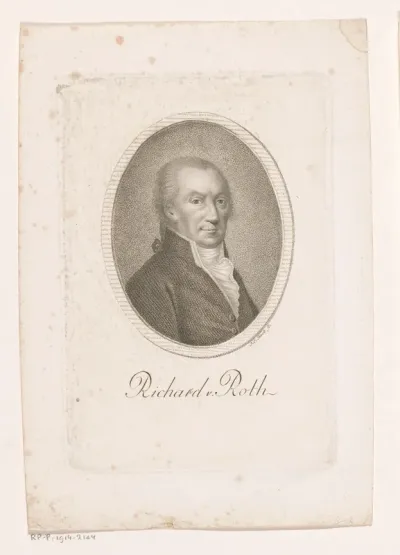 Portret van Johann Richard von Roth