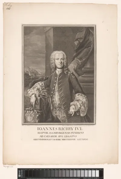 Portret van Johann Richey op 31-jarige leeftijd