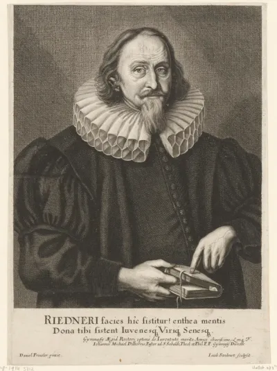 Portret van Johann Riedner
