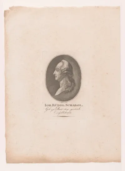Portret van Johann Rüdiger Schabol