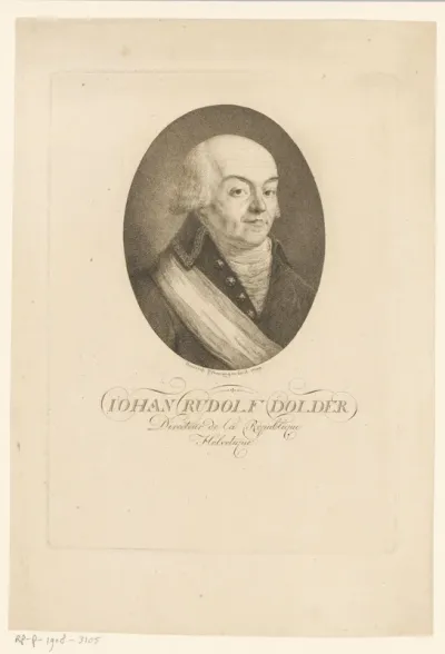 Portret van Johann Rudolf Dolder