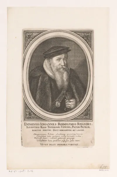 Portret van Johann Rudolf Rahn (I)