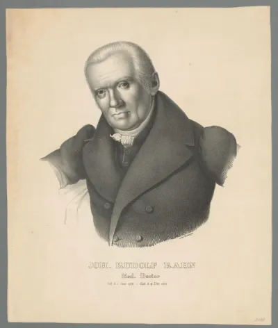 Portret van Johann Rudolf Rahn