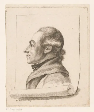 Portret van Johann Rudolf Schellenberg