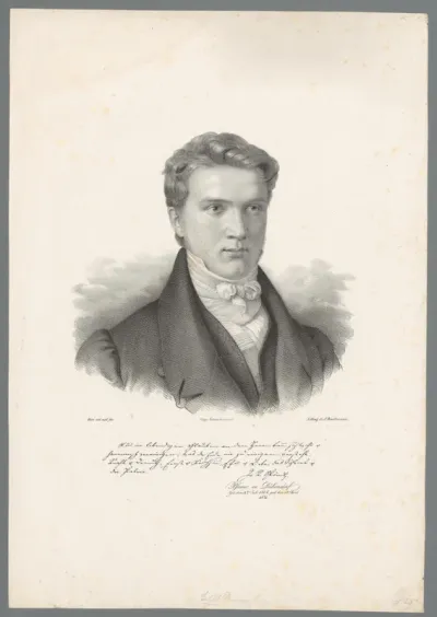 Portret van Johann Rudolf Spöndli