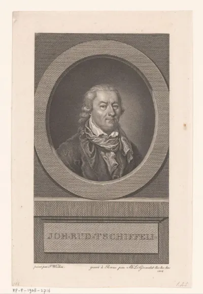 Portret van Johann Rudolf Tschiffeli