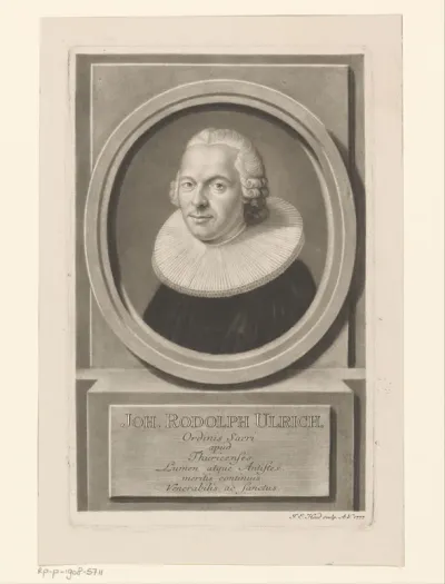 Portret van Johann Rudolf Ulrich