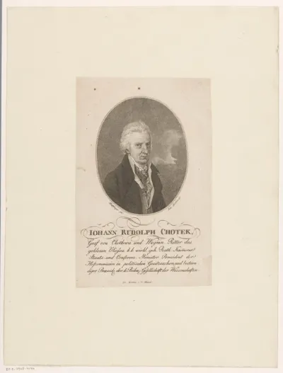 Portret van Johann Rudolph Chotek von Chotkow