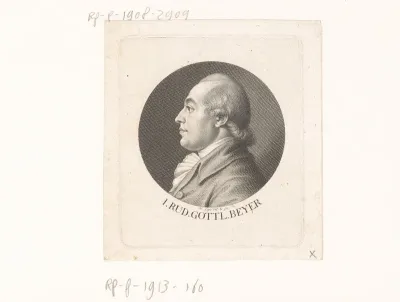 Portret van Johann Rudolph Gottlieb Beyer