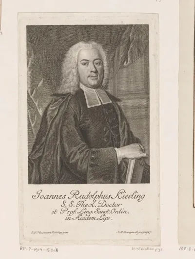 Portret van Johann Rudolph Kiesling