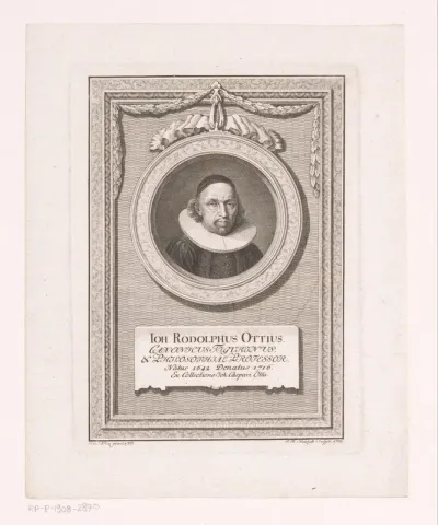 Portret van Johann Rudolph Ott