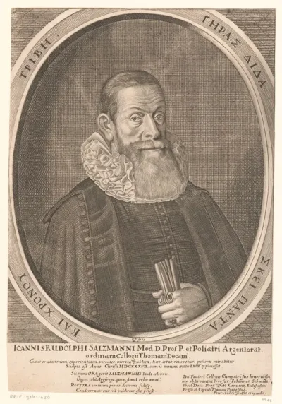 Portret van Johann Rudolph Saltzmann