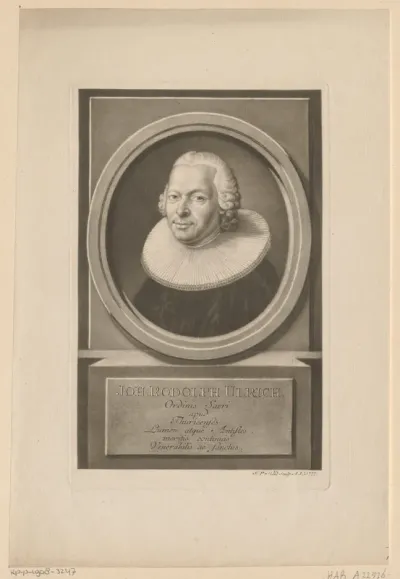 Portret van Johann Rudolph Ulrich