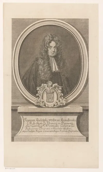 Portret van Johann Rudolph Walram Brandlinsky