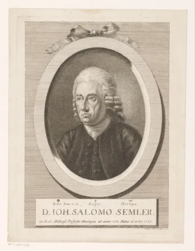 Portret van Johann Salomo Semler