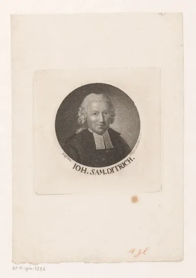 Portret van Johann Samuel Diterich