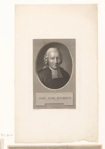 Portret van Johann Samuel Ditrich