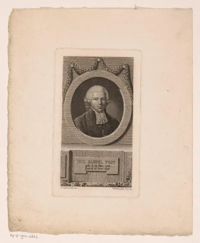 Portret van Johann Samuel Fest