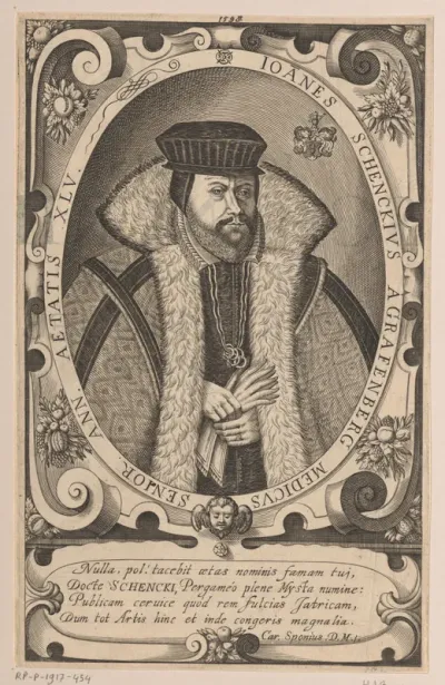 Portret van Johann Schenck op 45-jarige leeftijd