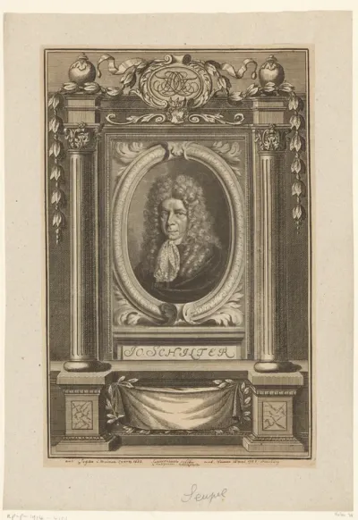 Portret van Johann Schilter