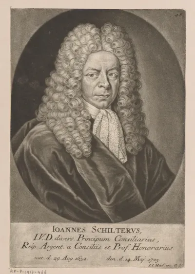 Portret van Johann Schilter