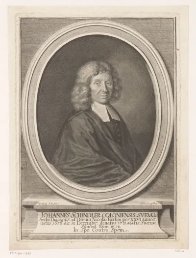 Portret van Johann Schindler